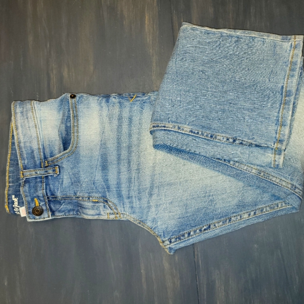 Vintage wash boys denim jeans.